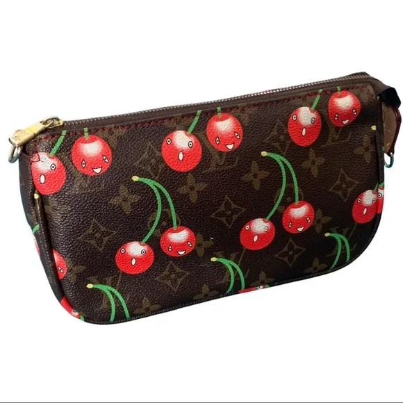Louis Vuitton -Rare to Find Limited Edition Takashi Murakami Cerises Pochette - Picture 5 of 16